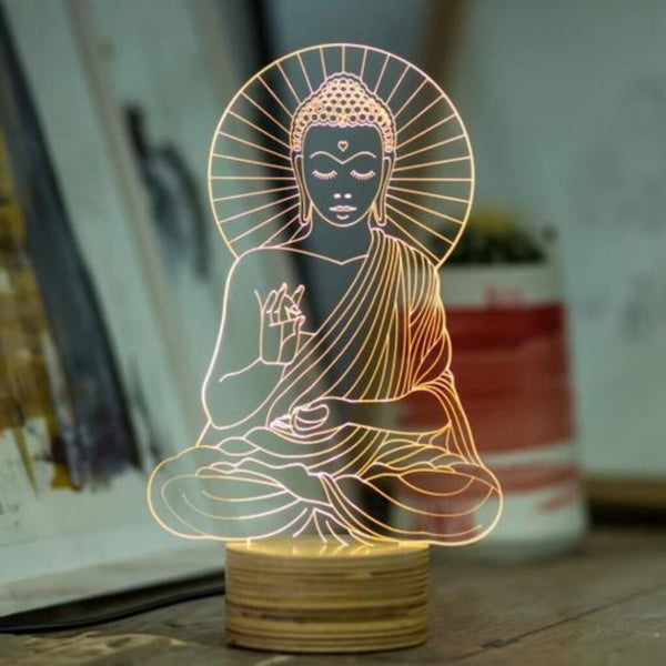 Studio Cheha Buddha LED Table Lamp | Birch