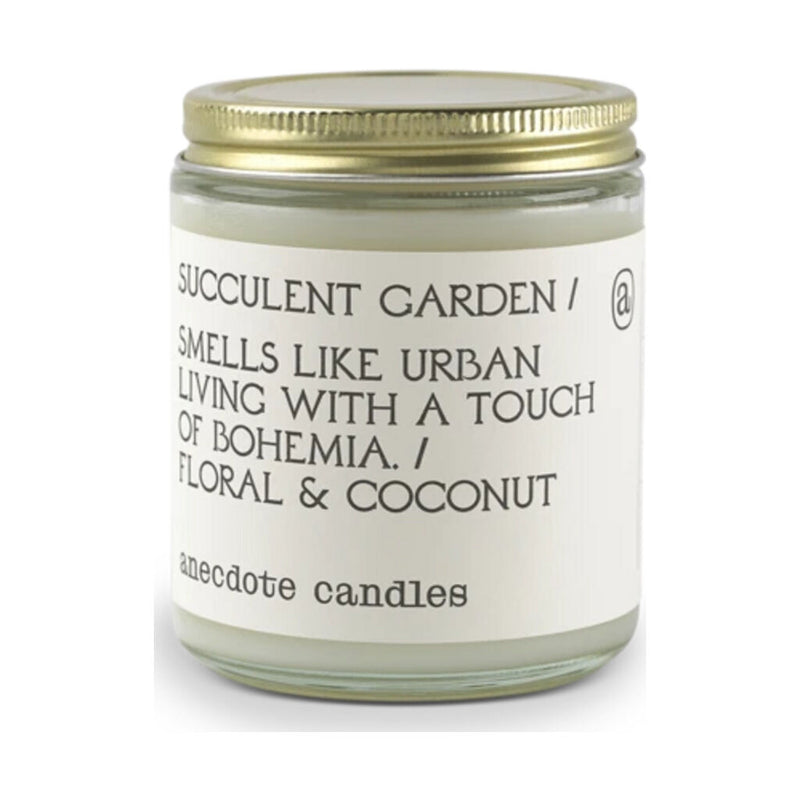 Anecdote Candles Glass Jar Candle | Succuelent Garden