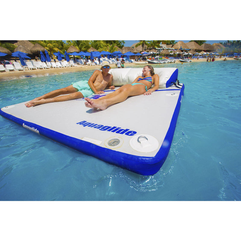 Aquaglide Softpack Raft Cushion | Blue/Gray 58-5315100