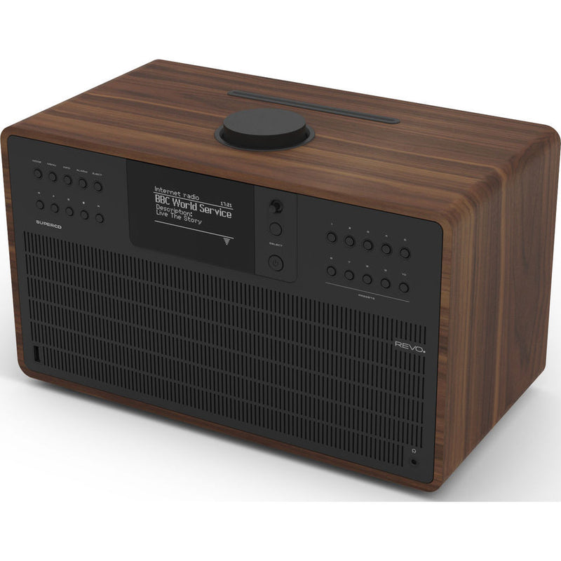 REVO Super CD Bluetooth Digital Radio | Walnut/Black
