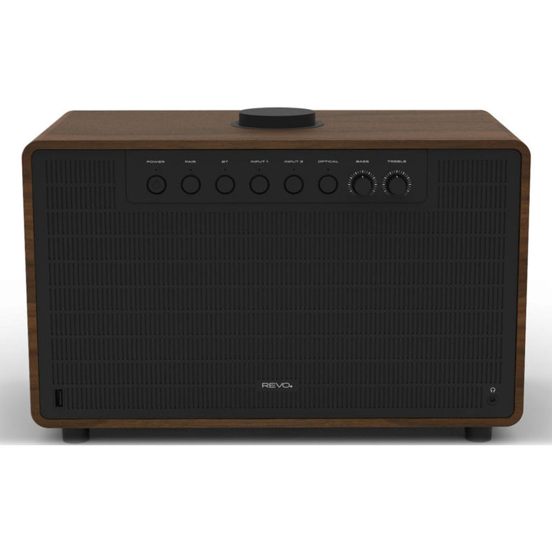 REVO SuperTone Bluetooth Wireless Speaker | Walnut/Black