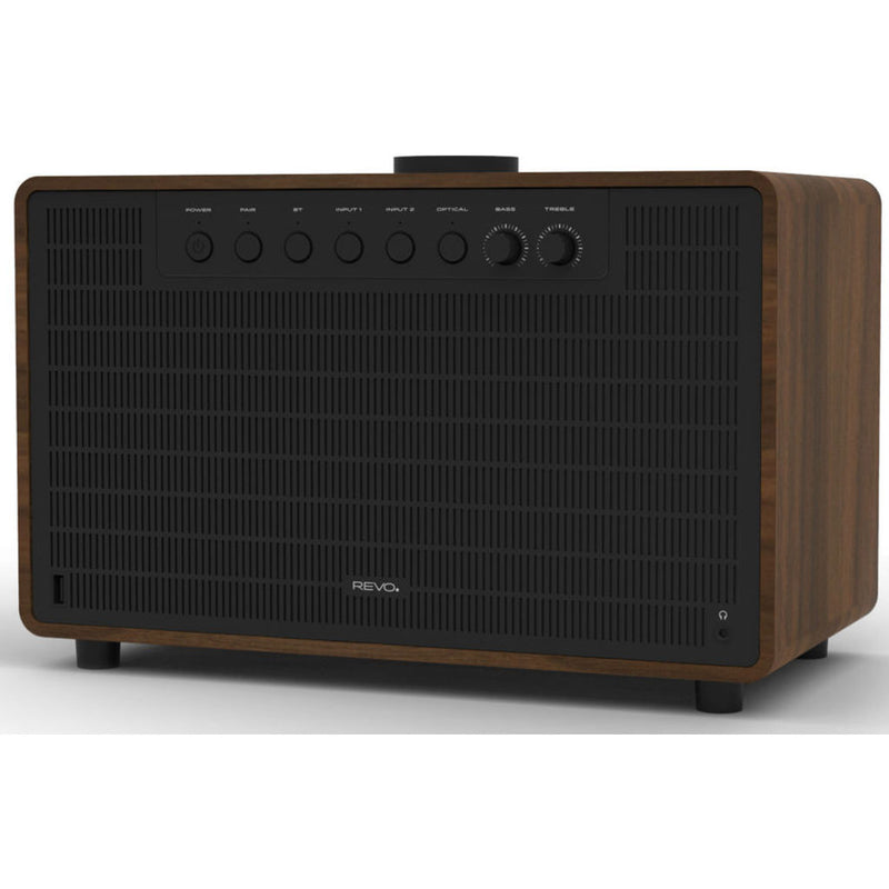 REVO SuperTone Bluetooth Wireless Speaker | Walnut/Black