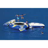 Aquaglide Supertramp 14 Inftable Trampoline w/ Blast Bag & Log | Yellow/Blue/White 58-5215022