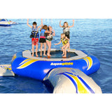 Aquaglide Supertramp 14 Inftable Trampoline w/ Blast Bag & Log | Yellow/Blue/White 58-5215022
