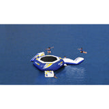 Aquaglide Supertramp 14 Inftable Trampoline w/ Blast Bag & Log | Yellow/Blue/White 58-5215022