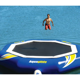 Aquaglide Supertramp 23 Inftable Trampoline w/ Swimstep | Yellow/Blue/White 58-5209103