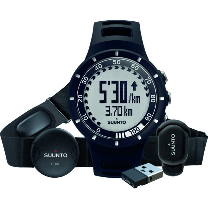 Suunto Quest GPS Pack HRM Training Watch | Black SS018715000