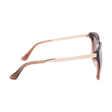 Diff Eyewear Bella Sunglasses | Taupe Ombre Crystal + Brown Gradient Lens