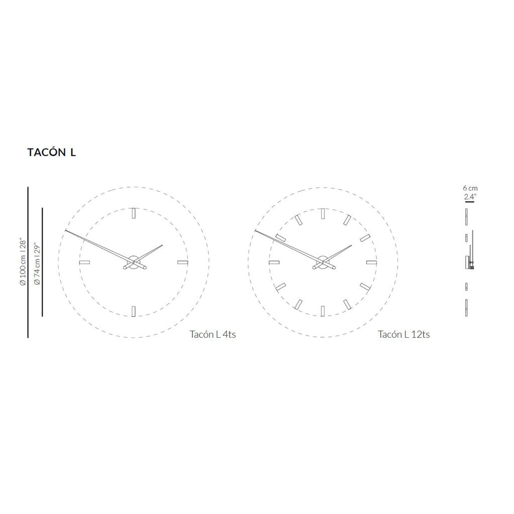 Nomon Tacon 12 G Wall Clock | Brass/Walnut – Sportique