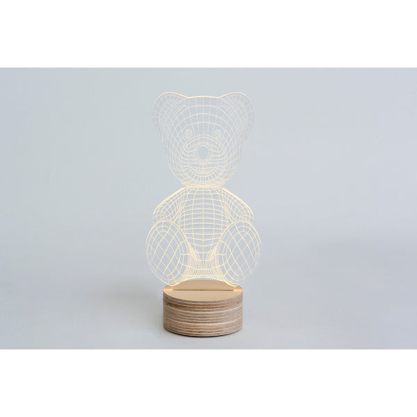 Studio Cheha Teddy Bear LED Table Lamp | Iron/Birch Ch-Bear