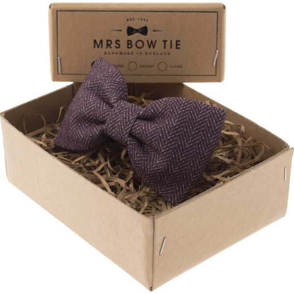 Mrs Bow Tie Duntrune Ready-Tied Bow Tie | Burgundy TEXT175