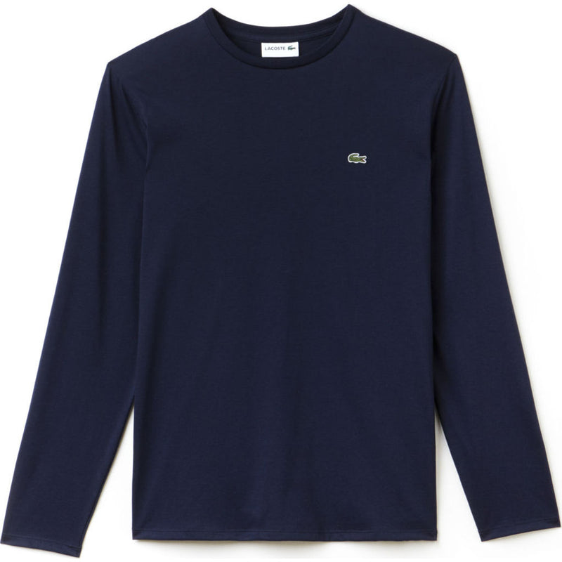 Lacoste Long Sleeve Pima Men's T-Shirt | Navy Blue