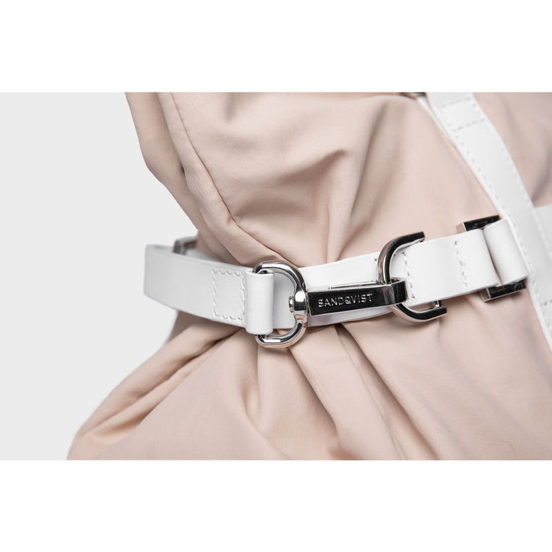 Sandqvist Thea Tote Bag | Nyon/Leather -Powder SQA1071