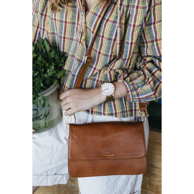 The Horse Resin White Nougat Watch | White/Rose Gold/Olive