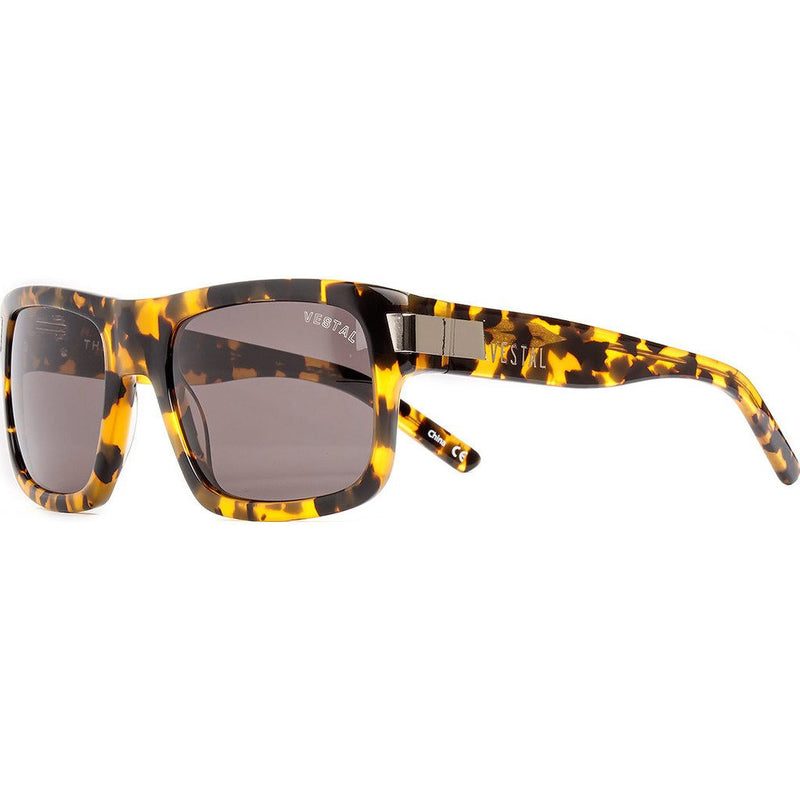 Vestal Theremin Sunglasses | Black And Gold Chunky Tort/Grey VVTH009