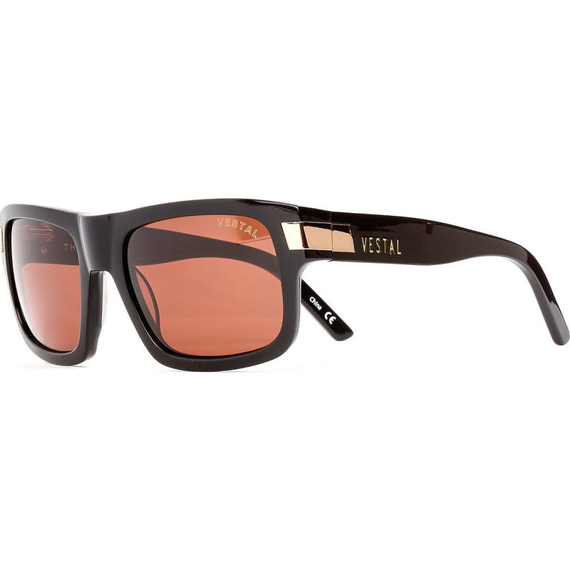 Vestal Theremin Sunglasses | Black/Rosegold/Brown Polazrized VVTH010