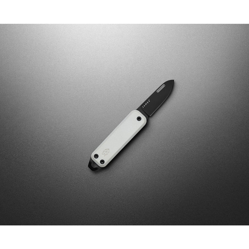 The James Brand Elko Folding Knife | Bone/Black Straight KN103116-00