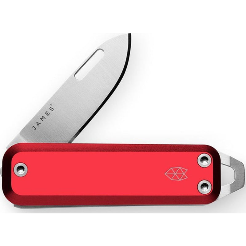 The James Brand Elko Folding Knife | Red/Stainless Straight KN103129-00