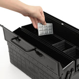 Toyo ST-350 Steel Toolbox w/ Cantilever Lid & Upper Storage Trays