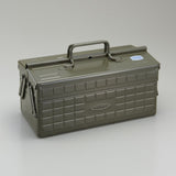 Toyo ST-350 Steel Toolbox w/ Cantilever Lid & Upper Storage Trays
