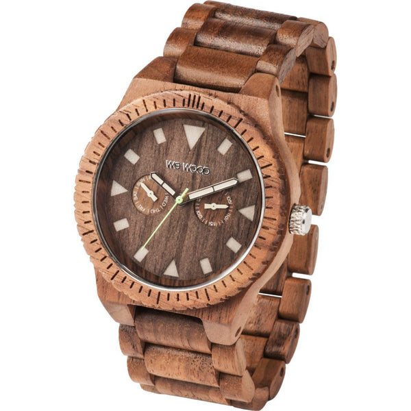 WeWood Leo Leather US Nut Wood Watch | Walnut WLLNUS