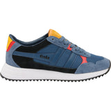 Gola Mens Toronto Sneakers | Baltic/Sun/Red- CMA559-Size 13