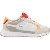 Gola Mens Toronto Sneakers | White/Red/Sun- CMA559-Size 13