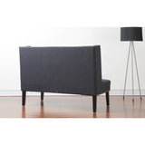 TOV Furniture Halifax Linen Banquette Bench | Grey TOV-63114-Grey