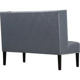 TOV Furniture Halifax Leather Banquette Bench | Grey TOV-63116-Grey