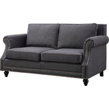 TOV Furniture Camden Linen Loveseat | Grey