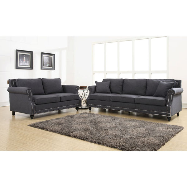 TOV Furniture Camden Linen Sofa | Grey