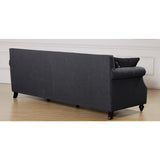 TOV Furniture Camden Linen Sofa | Grey- TOV-63802-3-Grey