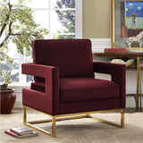 TOV Furniture Avery Velvet Chair | Maroon TOV-A110