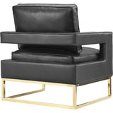 TOV Furniture Avery Leather Chair | Black TOV-A112