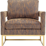 TOV Furniture Avery Textured Velvet Chair | Gold TOV-A114