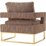TOV Furniture Avery Textured Velvet Chair | Gold TOV-A114