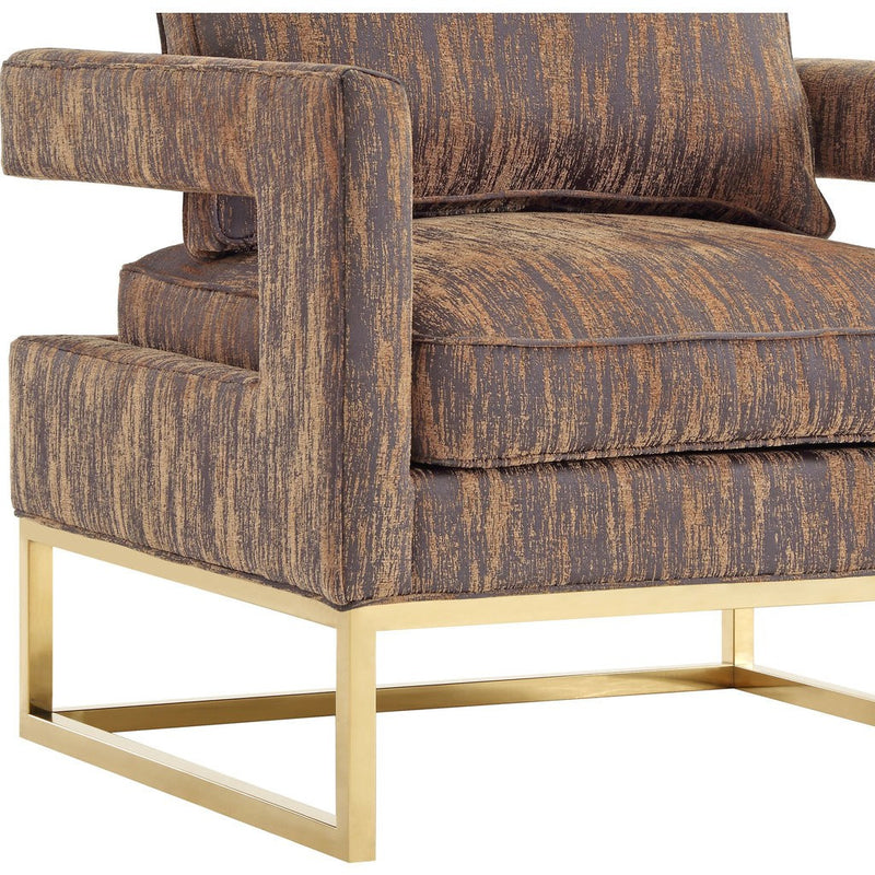 TOV Furniture Avery Textured Velvet Chair | Gold TOV-A114