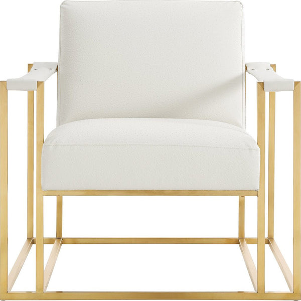 TOV Furniture Baxter Ostrich Print Chair | Cream TOV-A137
