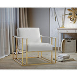 TOV Furniture Baxter Ostrich Print Chair | Cream TOV-A137