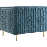 TOV Furniture Sal Woven Chair | Sea Blue TOV-A150