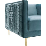 TOV Furniture Sal Woven Chair | Sea Blue TOV-A150
