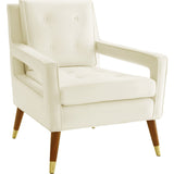 TOV Furniture Draper Velvet Chair | Cream- TOV-A151