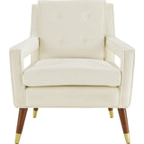 TOV Furniture Draper Velvet Chair | Cream- TOV-A151