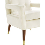 TOV Furniture Draper Velvet Chair | Cream- TOV-A151