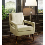 TOV Furniture Draper Velvet Chair | Cream- TOV-A151