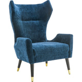 TOV Furniture Logan Velvet Chair | Navy- TOV-A156