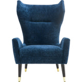 TOV Furniture Logan Velvet Chair | Navy- TOV-A156
