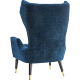 TOV Furniture Logan Velvet Chair | Navy- TOV-A156