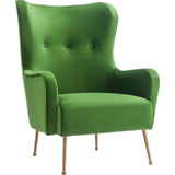 TOV Furniture Ethan Velvet Chair | Green- TOV-A157