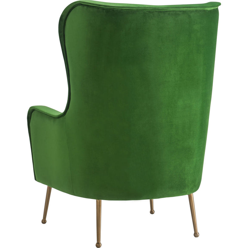 TOV Furniture Ethan Velvet Chair | Green- TOV-A157